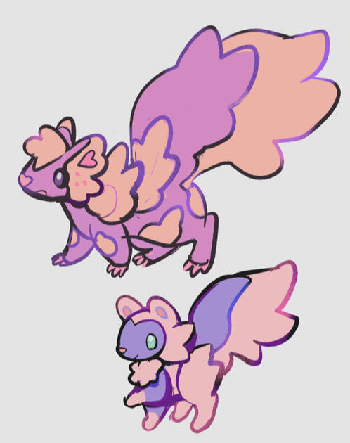 Fairy/Ground, based on Spotted Skunks and Cupid