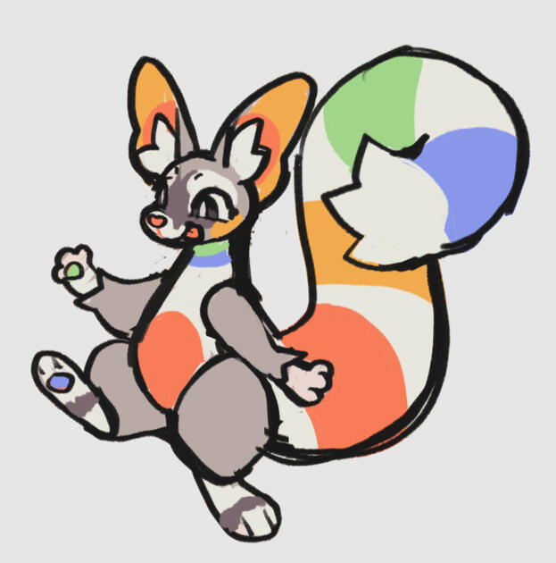 Normal type, a gimmicky pokemon inspired by mascots/cartoons and ringtails found in the southwest