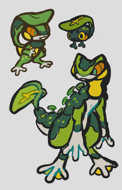 Grass/Water, just a simple lilypad frog line