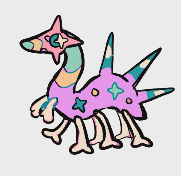 Rock/Psychic, based on hallucigenia