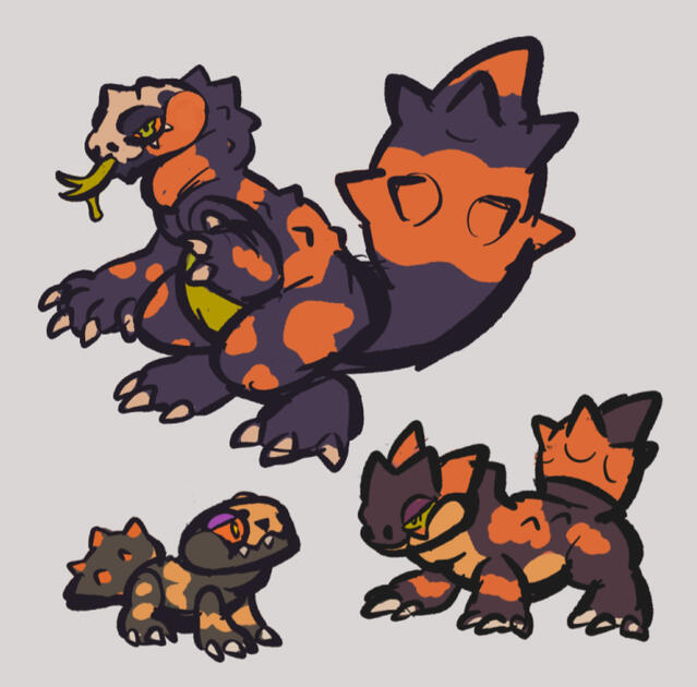 Poison/Dragon, a gila monster line