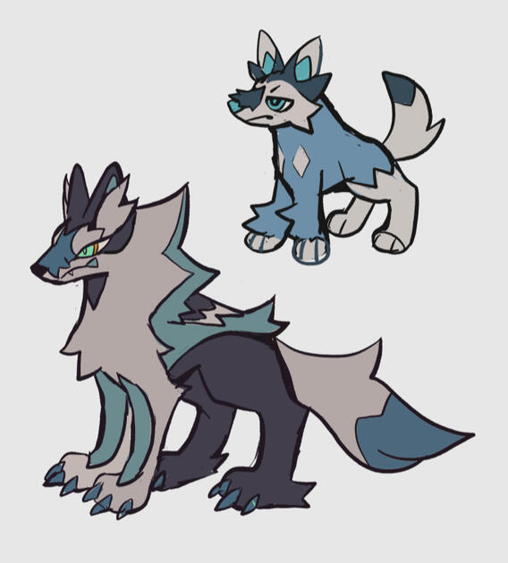 Ice/Dark, just a simple tundra wolf