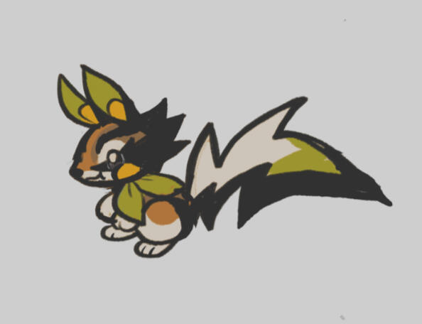 Electric/Grass, the "pikaclone" of the region based on a redwood chipmunk