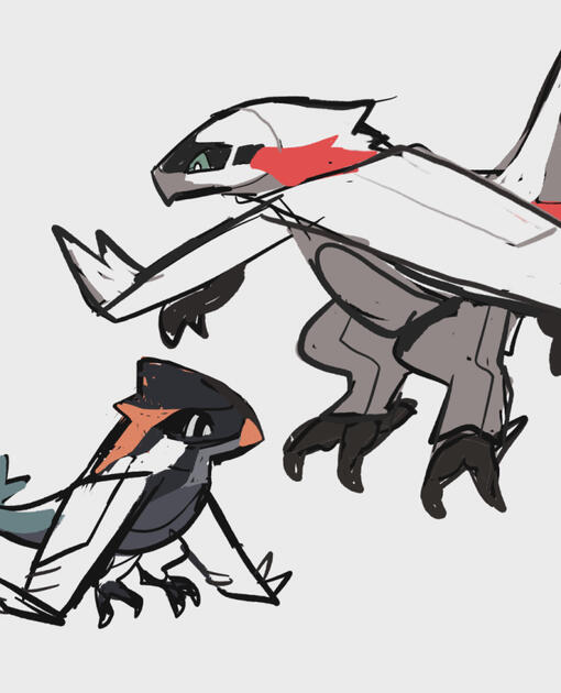 Flying/Steel, based on airplanes and birds