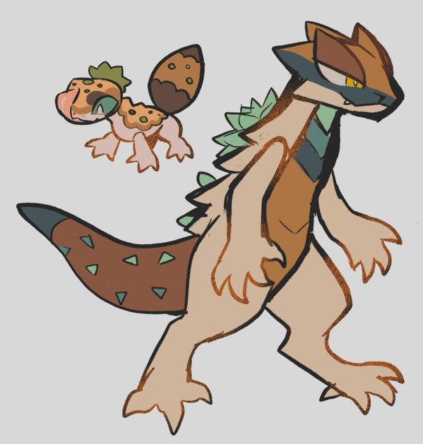 Ground. Based on Desert Banded Geckos and Spiny Lizards, and agave/succulents/planters