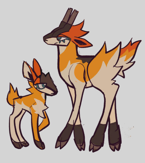 Fire, based on pronghorns and solar energy/fire