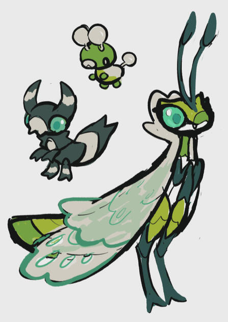 Bug/Normal. Inspired by the lifecycle of Green Lacewings.